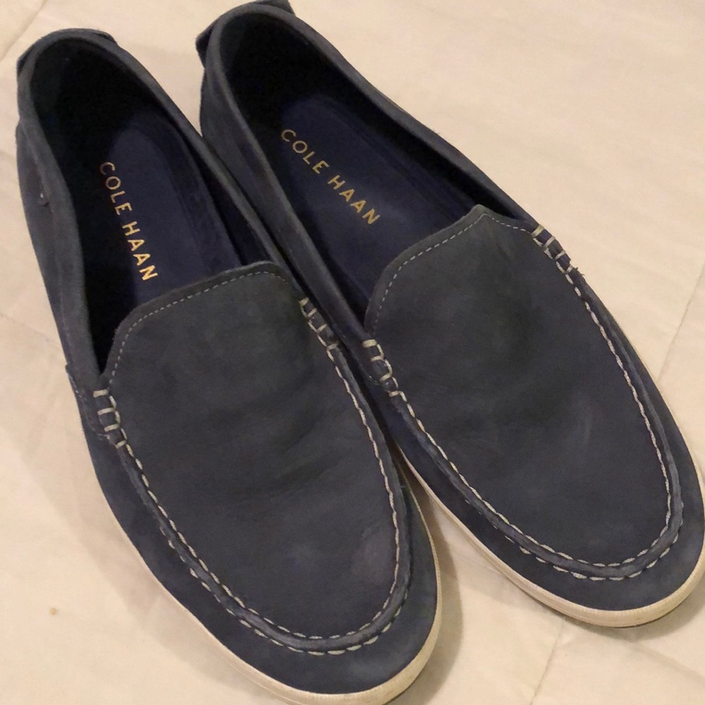 Coke Haan blue leather shoes, size 9